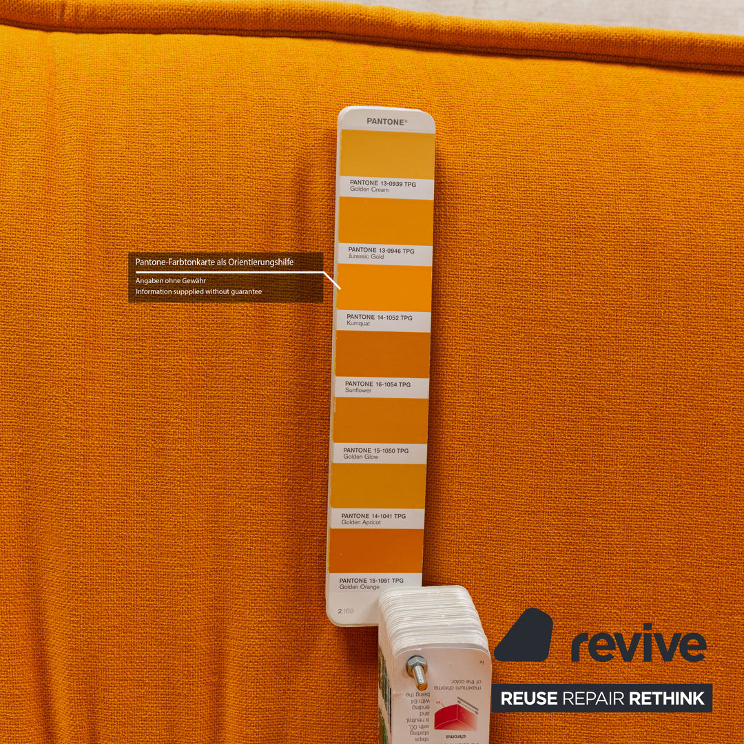 De Sede DS-450 tissu deux places orange fonction manuelle nouvelle housse