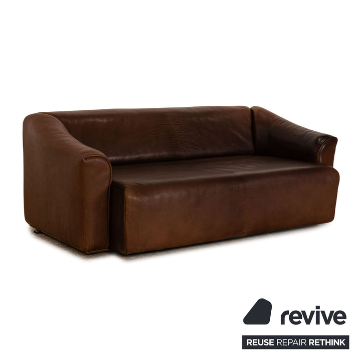 de Sede DS 47 Leder Dreisitzer Braun Sofa Couch