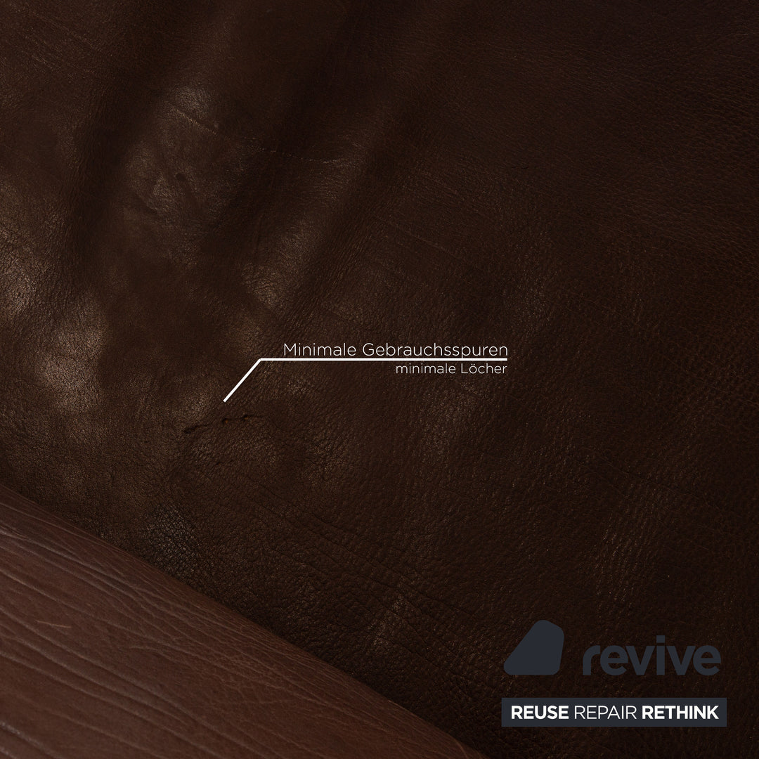 de Sede DS 47 Leder Dreisitzer Braun Sofa Couch