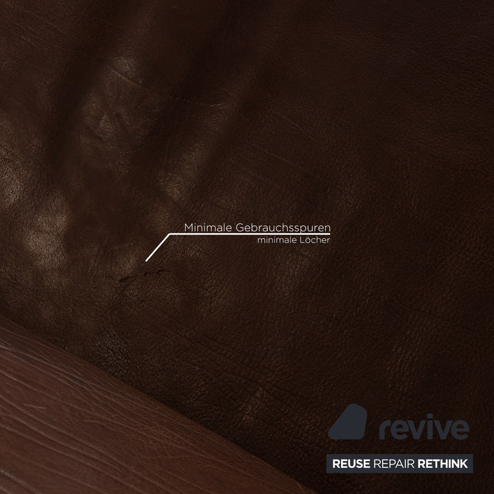 de Sede DS 47 Leder Dreisitzer Braun Sofa Couch
