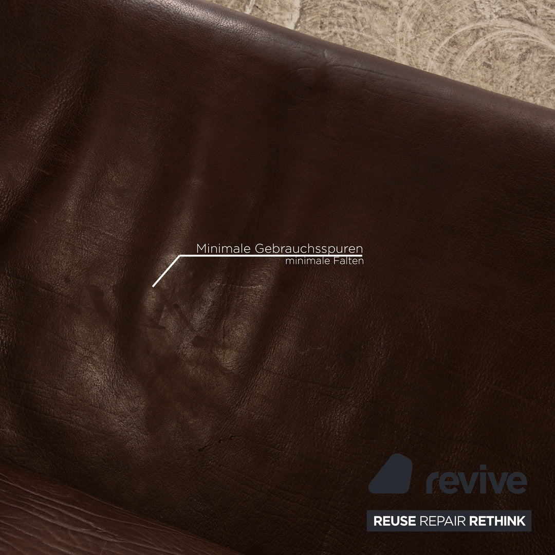 de Sede DS 47 Leder Dreisitzer Braun Sofa Couch