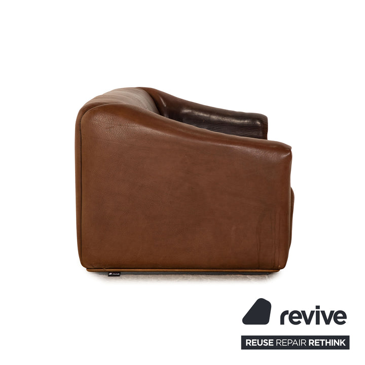 de Sede DS 47 Leder Dreisitzer Braun Sofa Couch