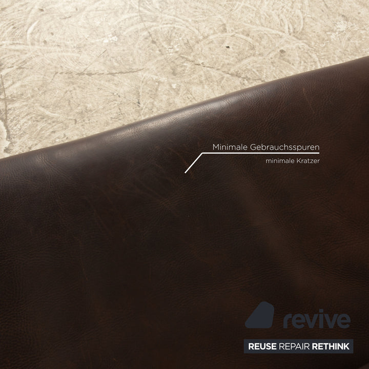 de Sede DS 47 Leder Dreisitzer Braun Sofa Couch manuelle Funktion