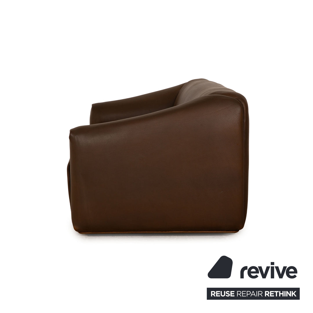 de Sede DS 47 Leder Dreisitzer Braun Sofa Couch manuelle Funktion