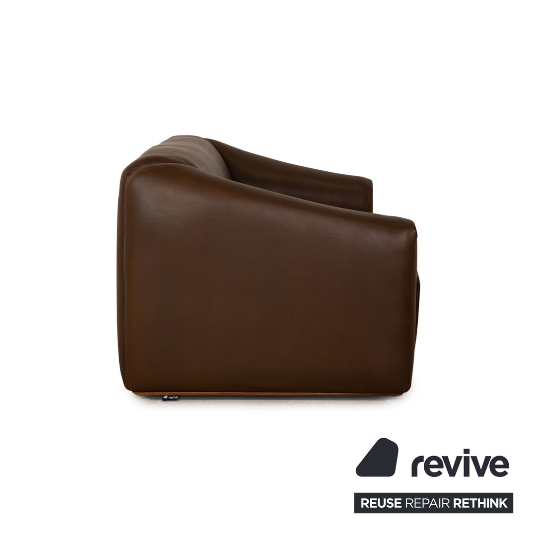de Sede DS 47 Leder Dreisitzer Braun Sofa Couch manuelle Funktion