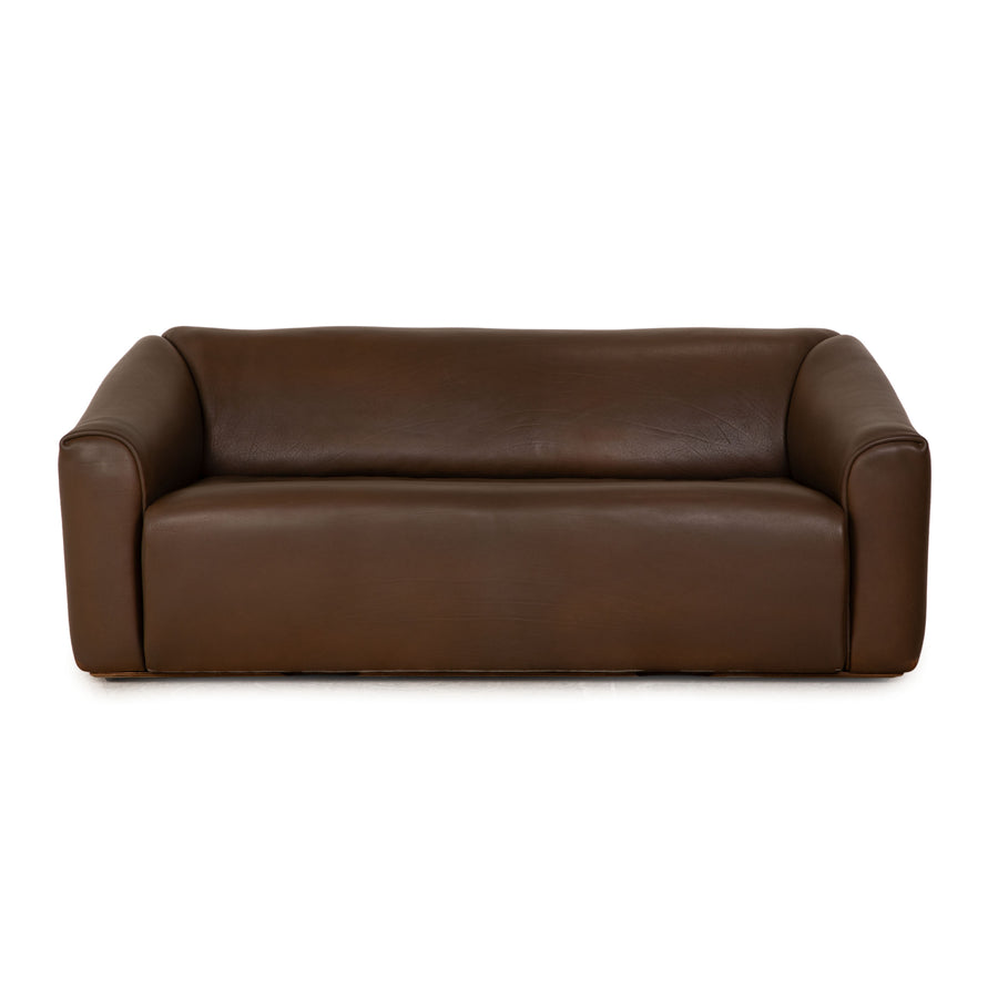 de Sede DS 47 Leder Dreisitzer Braun Sofa Couch manuelle Funktion