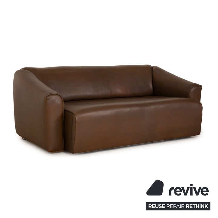 de Sede DS 47 Leder Dreisitzer Braun Sofa Couch manuelle Funktion