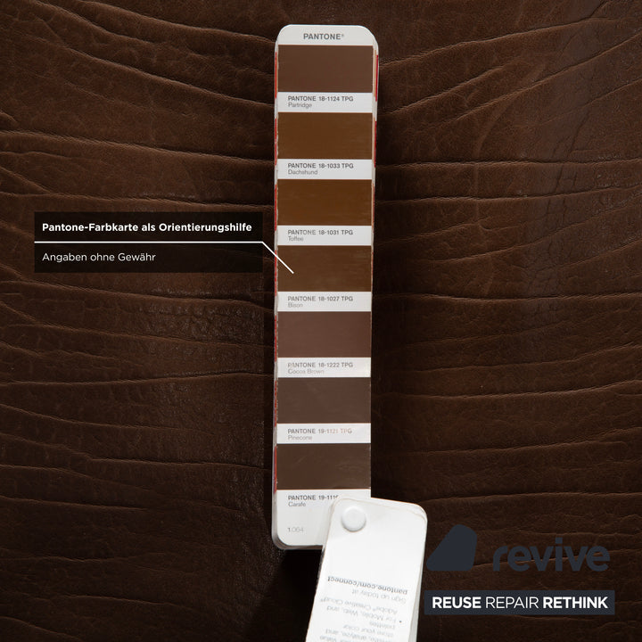 de Sede DS-47 Leder Dreisitzer Braun Cognac Sofa Couch Vintage manuelle Funktion