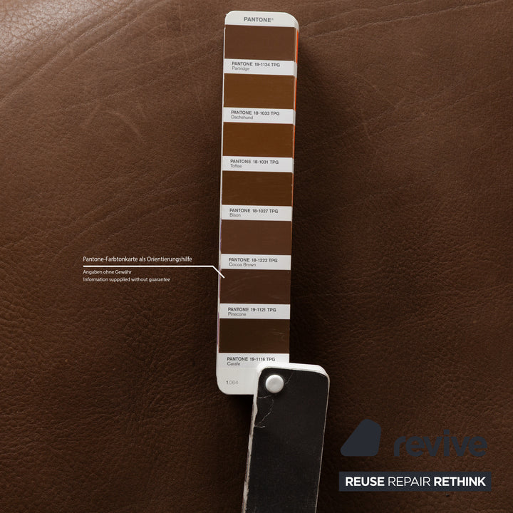 De Sede DS-47 Leder Dreisitzer Dunkelbraun Sofa Couch manuelle Funktion