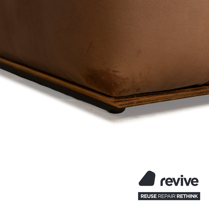 De Sede DS-47 Leder Dreisitzer Dunkelbraun Sofa Couch manuelle Funktion