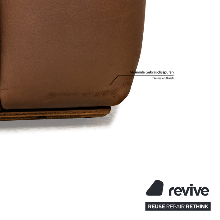 De Sede DS-47 Leder Dreisitzer Dunkelbraun Sofa Couch manuelle Funktion