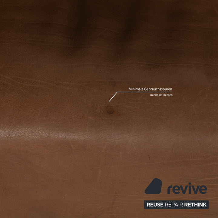 De Sede DS-47 Leder Dreisitzer Dunkelbraun Sofa Couch manuelle Funktion