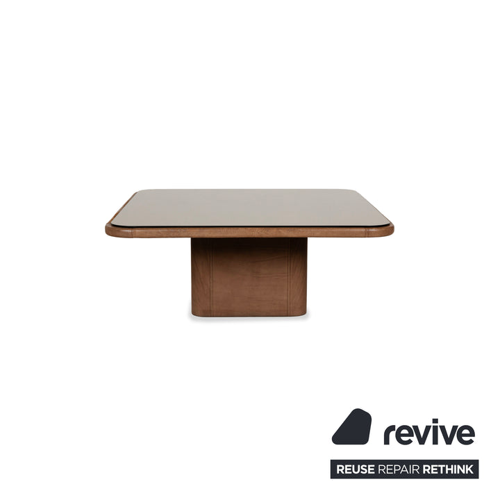 De Sede DS-47 Leather Glass Coffee Table Brown