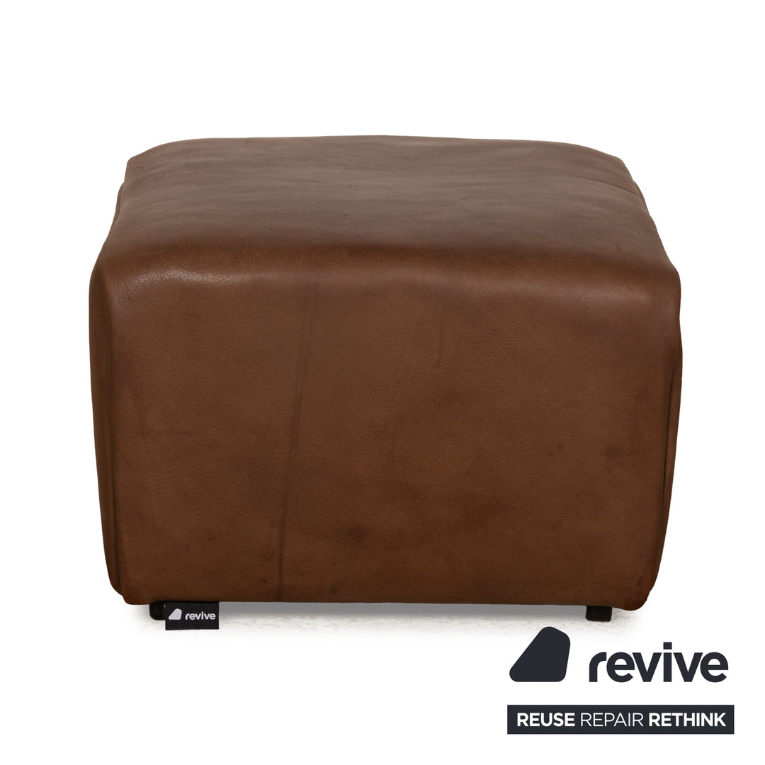 De Sede DS-47 Leder Hocker Dunkelbraun