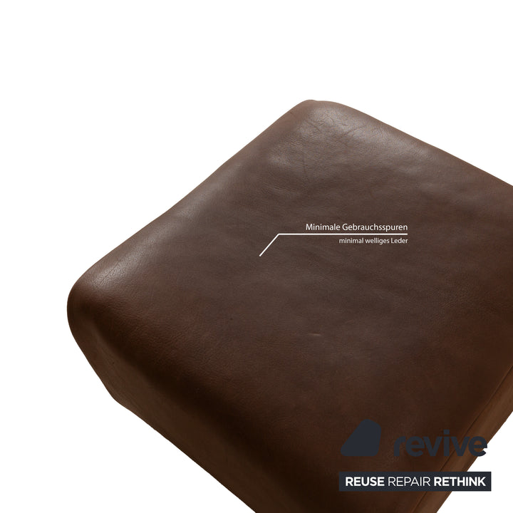 De Sede DS-47 Leder Hocker Dunkelbraun