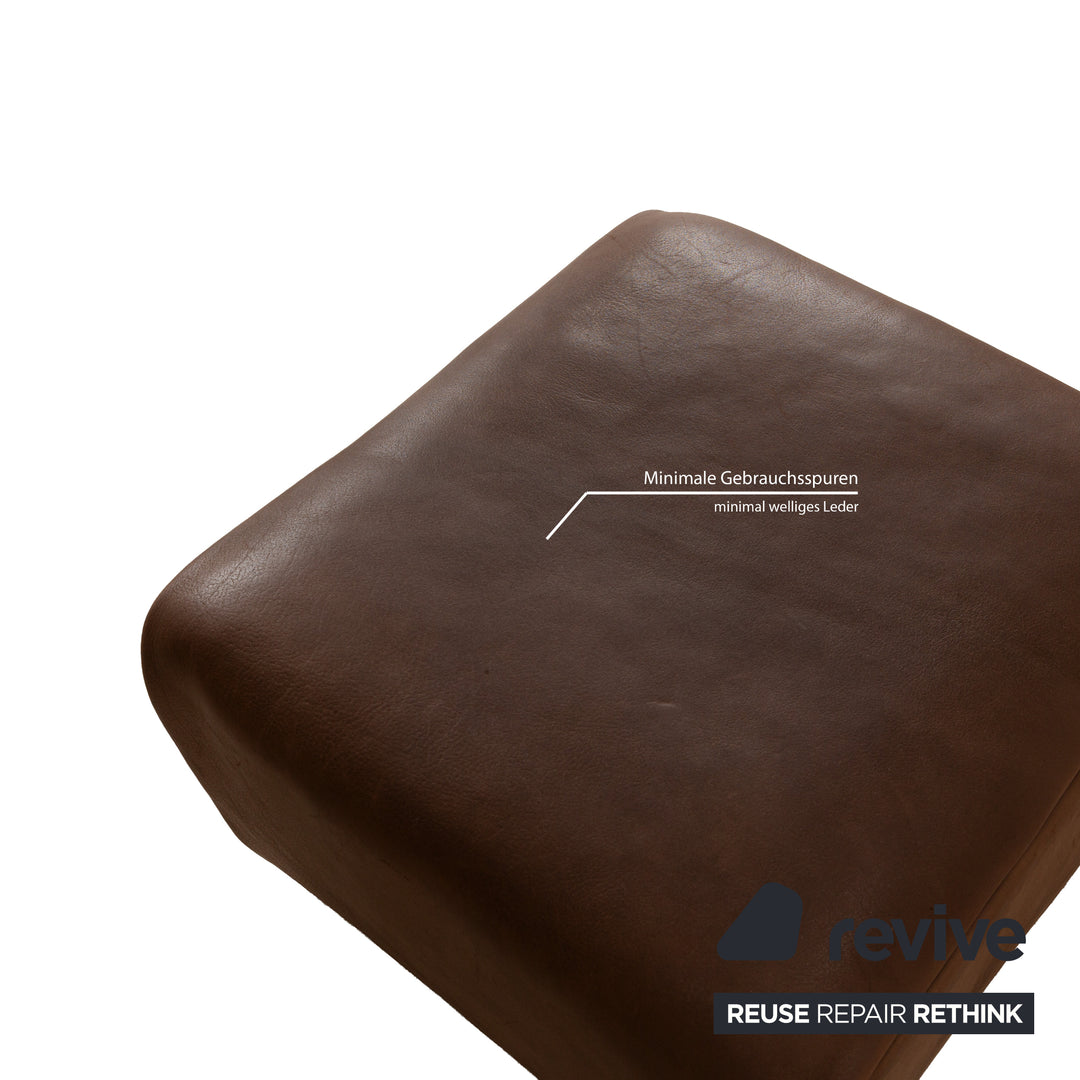 De Sede DS-47 Leather Stool Dark Brown
