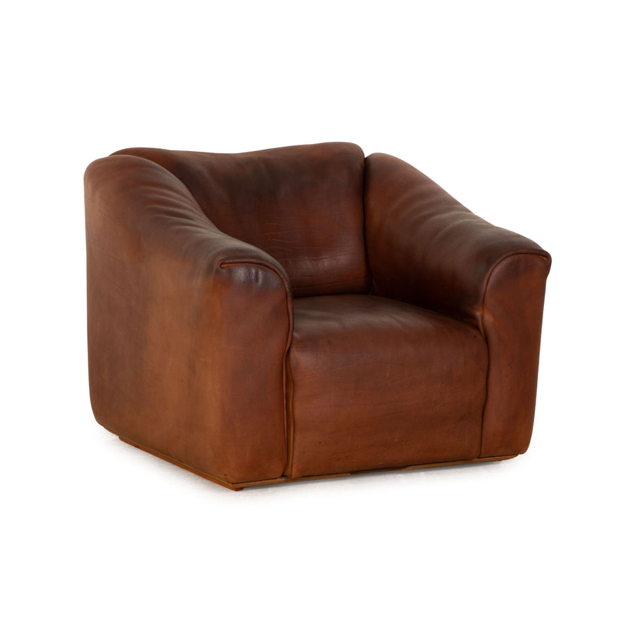 de Sede DS 47 Leather Armchair Brown Vintage manual function