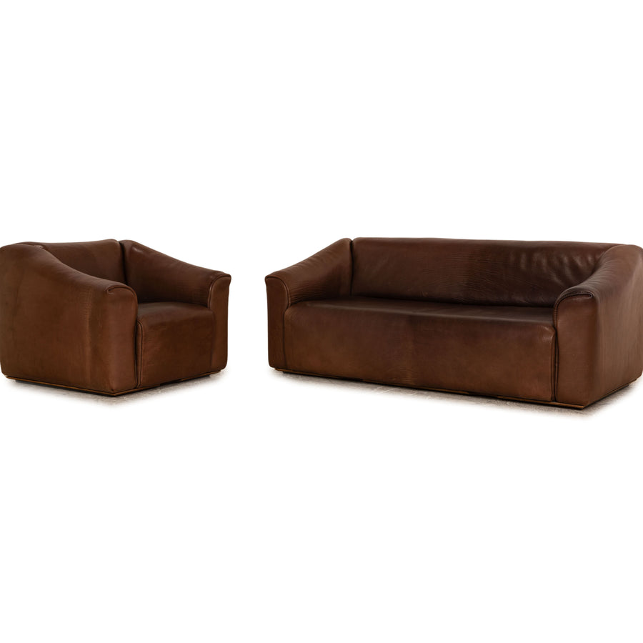 de Sede DS 47 leather sofa set brown