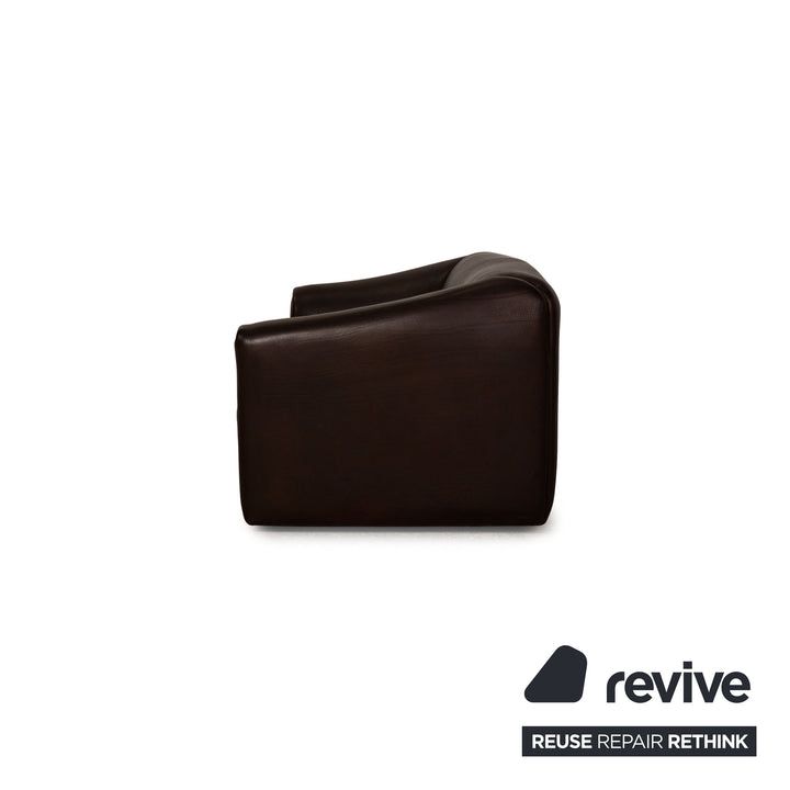 De Sede ds 47 Leder Sofa Garnitur Dunkelbraun Dreisitzer Zweisitzer Sessel Couch