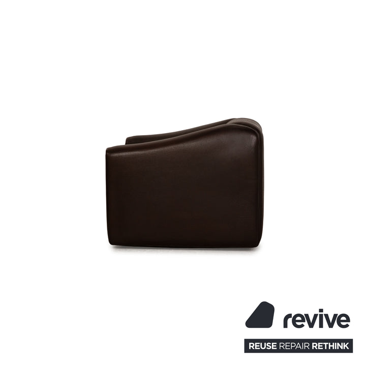 De Sede ds 47 Leder Sofa Garnitur Dunkelbraun Dreisitzer Zweisitzer Sessel Couch