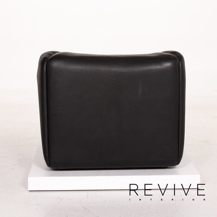 de Sede DS 47 Leder Sofa Schwarz Dreisitzer Couch #15286