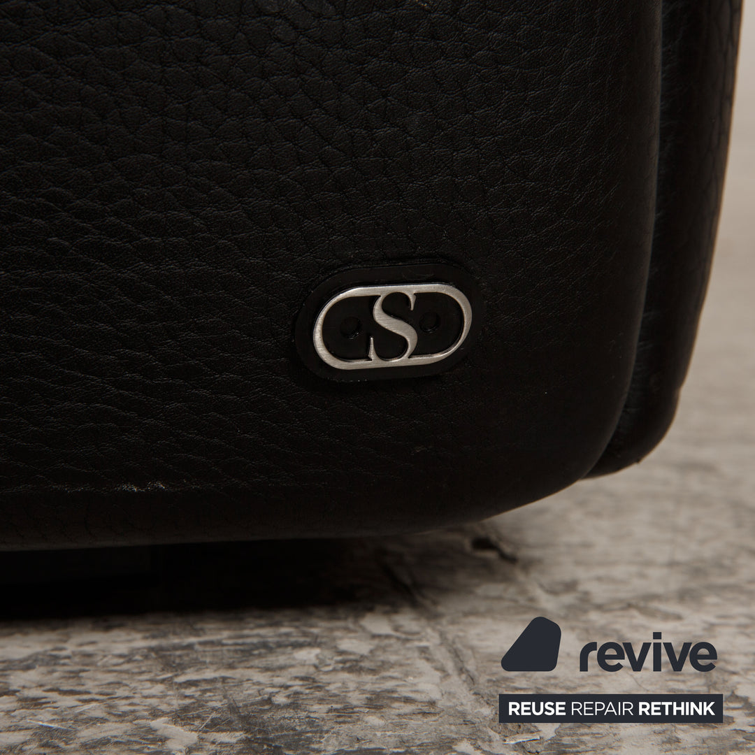 de Sede ds 47 Leder Sofa Schwarz Zweisitzer Couch