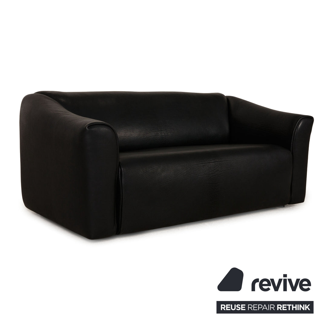 de Sede ds 47 Leder Sofa Schwarz Zweisitzer Couch