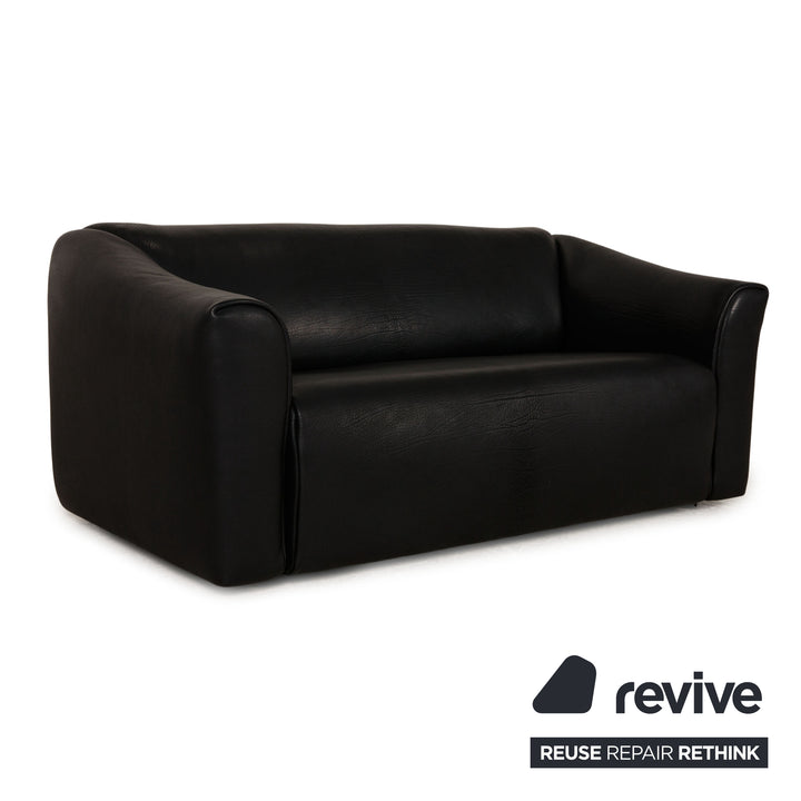 de Sede ds 47 Leder Sofa Schwarz Zweisitzer Couch