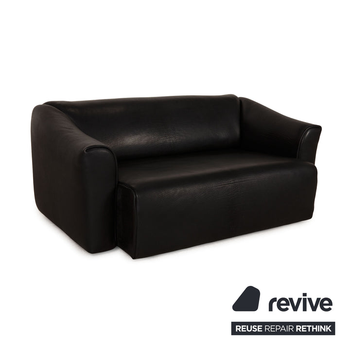 de Sede ds 47 Leder Sofa Schwarz Zweisitzer Couch