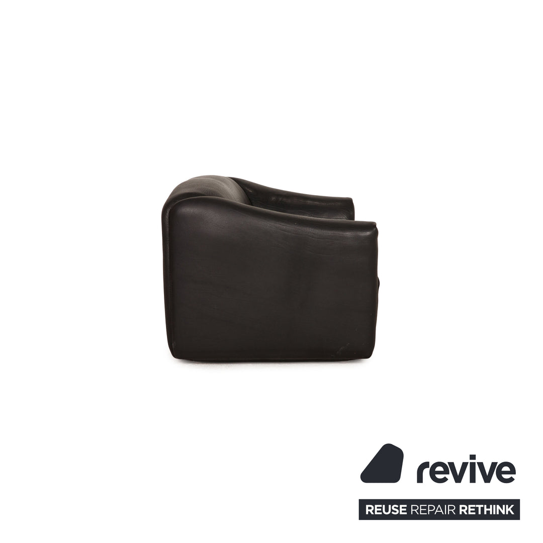 de Sede ds 47 Leder Sofa Schwarz Zweisitzer Couch
