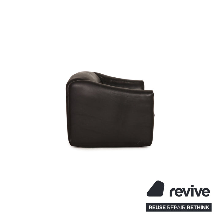 de Sede ds 47 Leder Sofa Schwarz Zweisitzer Couch