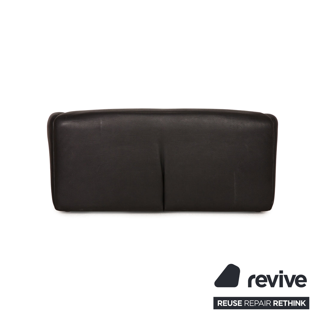 de Sede ds 47 Leder Sofa Schwarz Zweisitzer Couch