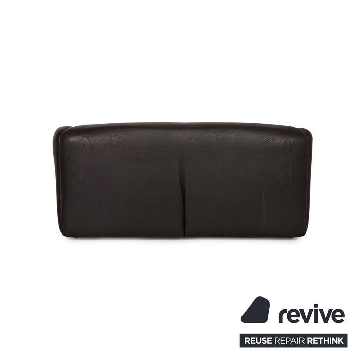 de Sede ds 47 Leder Sofa Schwarz Zweisitzer Couch