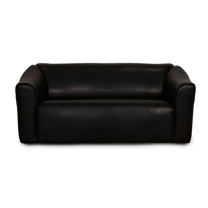 de Sede ds 47 Leder Sofa Schwarz Zweisitzer Couch