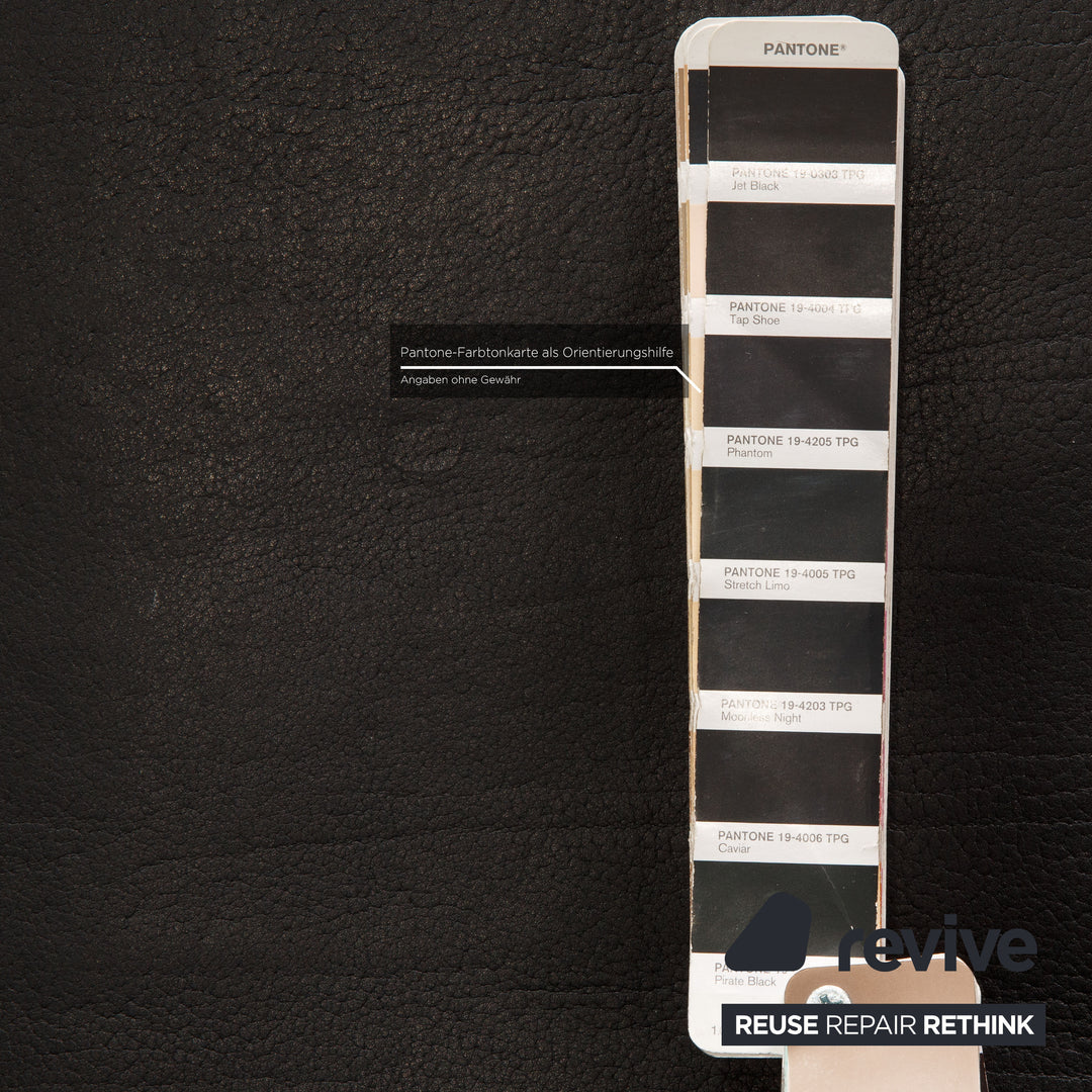 de Sede ds 47 Leder Sofa Schwarz Zweisitzer Couch