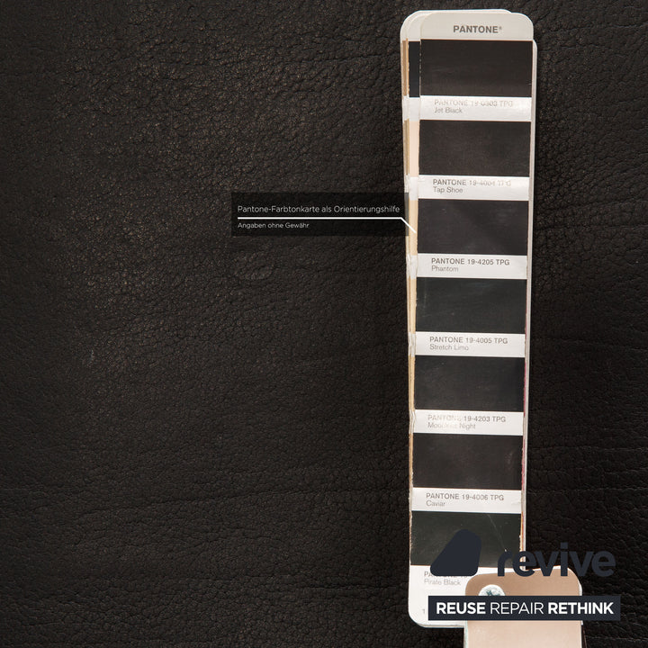 de Sede ds 47 Leder Sofa Schwarz Zweisitzer Couch