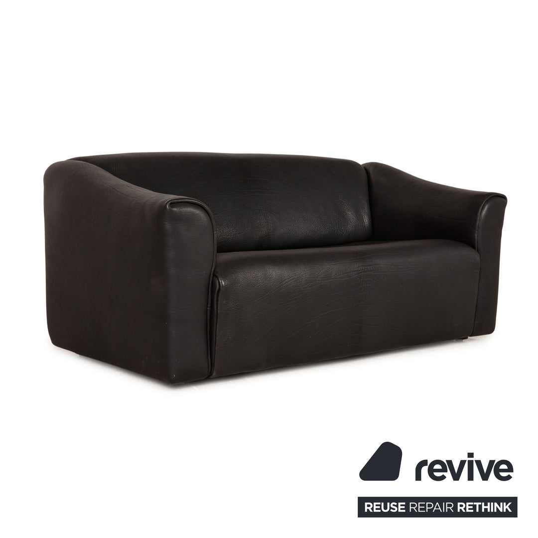 de Sede ds 47 Leder Sofa Schwarz Zweisitzer Couch