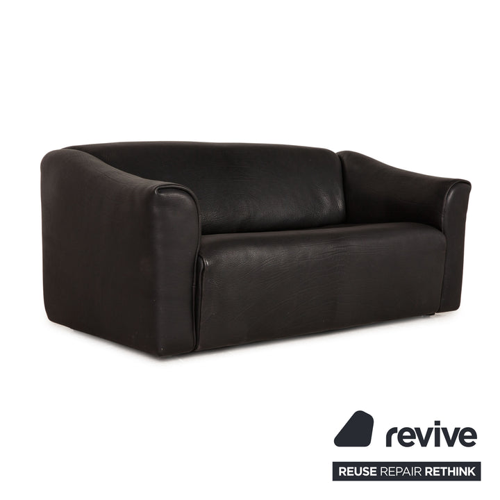de Sede ds 47 Leder Sofa Schwarz Zweisitzer Couch