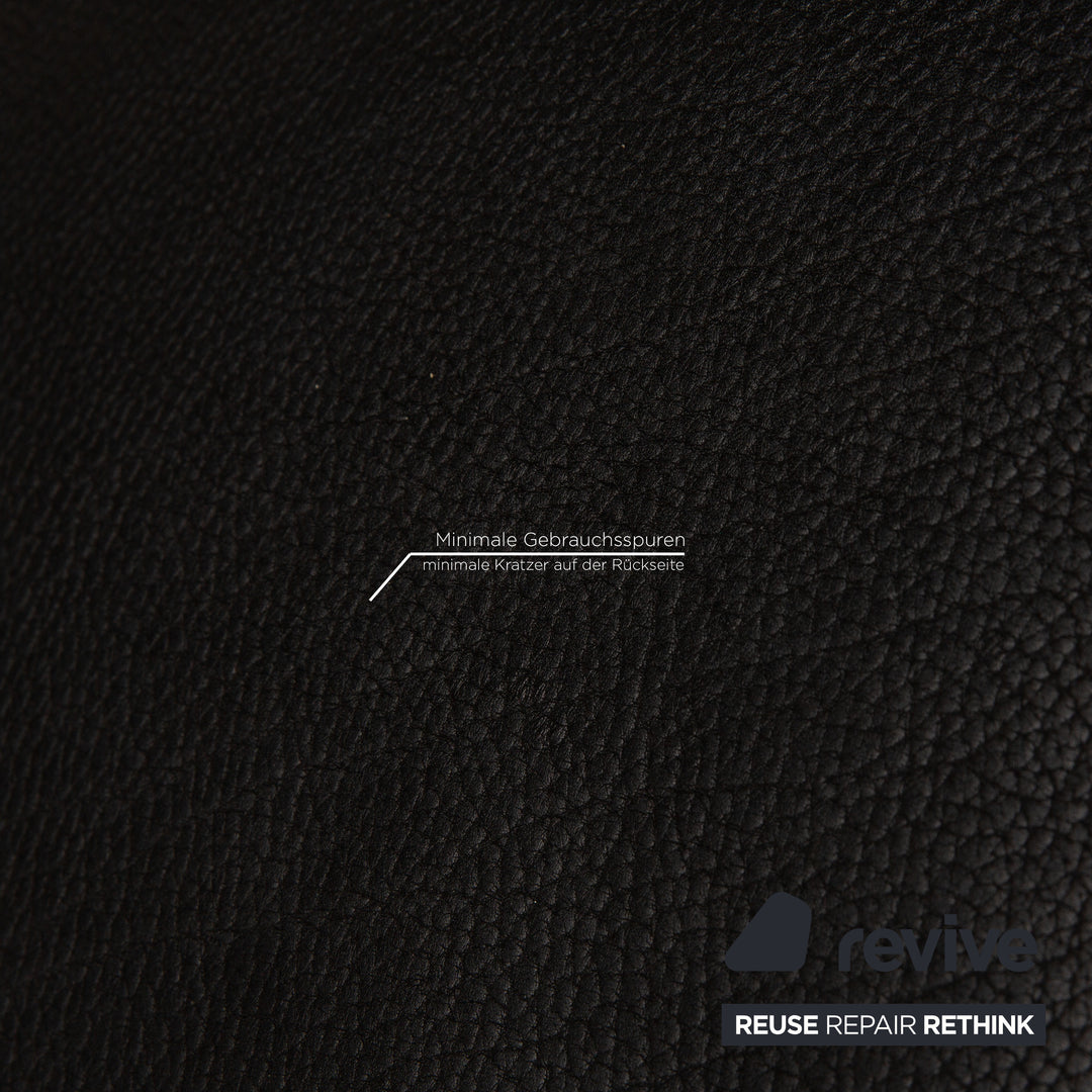 de Sede ds 47 Leder Sofa Schwarz Zweisitzer Couch