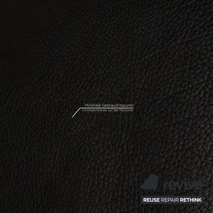 de Sede ds 47 Leder Sofa Schwarz Zweisitzer Couch