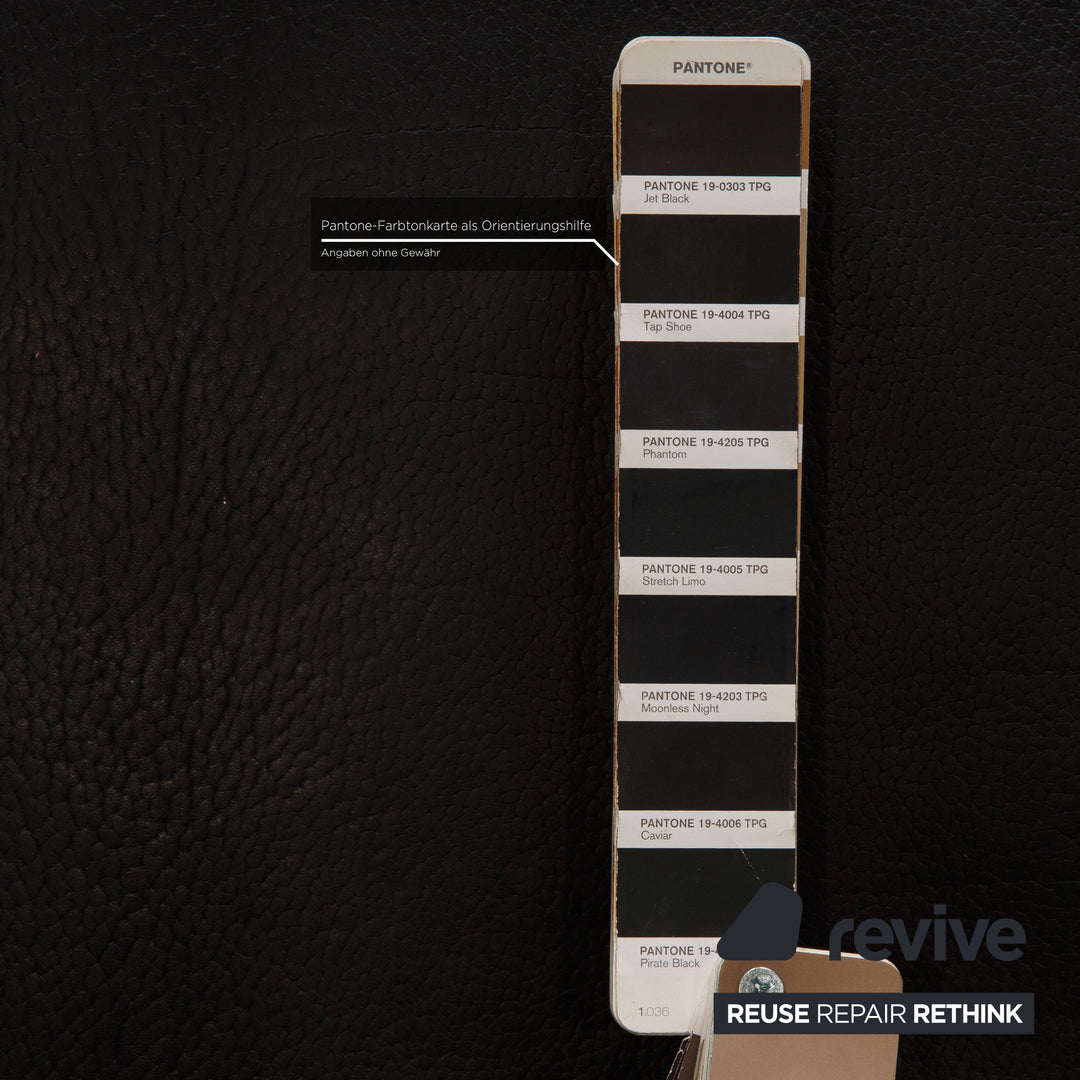 de Sede ds 47 Leder Sofa Schwarz Zweisitzer Couch