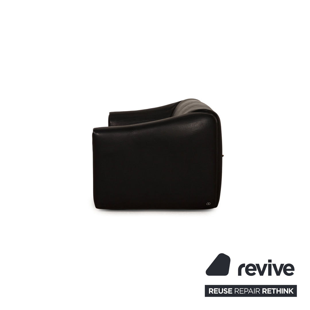 de Sede ds 47 Leder Sofa Schwarz Zweisitzer Couch