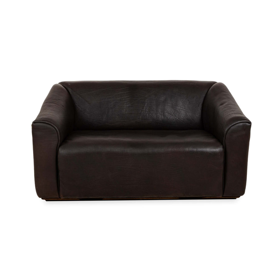 De Sede DS-47 Leather Two-Seater Brown Sofa Couch