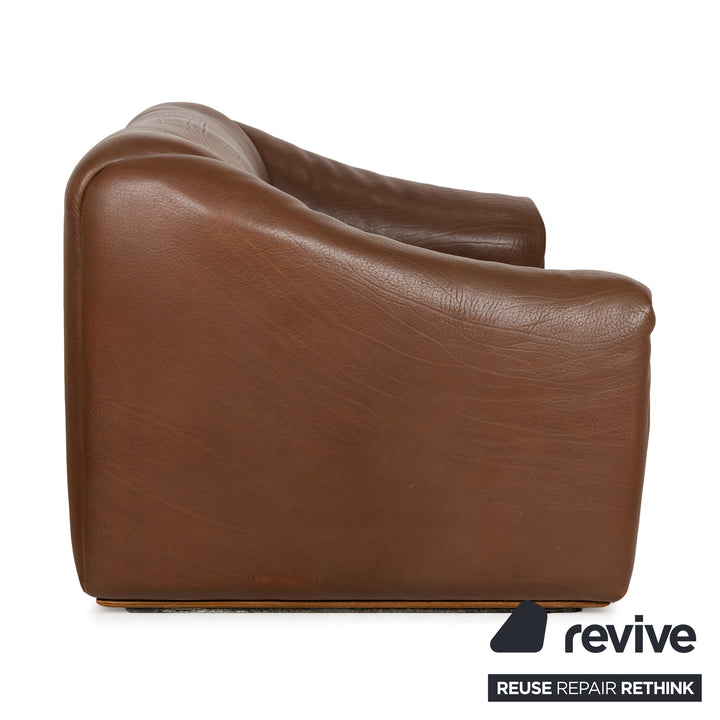 De Sede DS-47 Leder Zweisitzer Braun	Sofa Couch manuelle Funktion