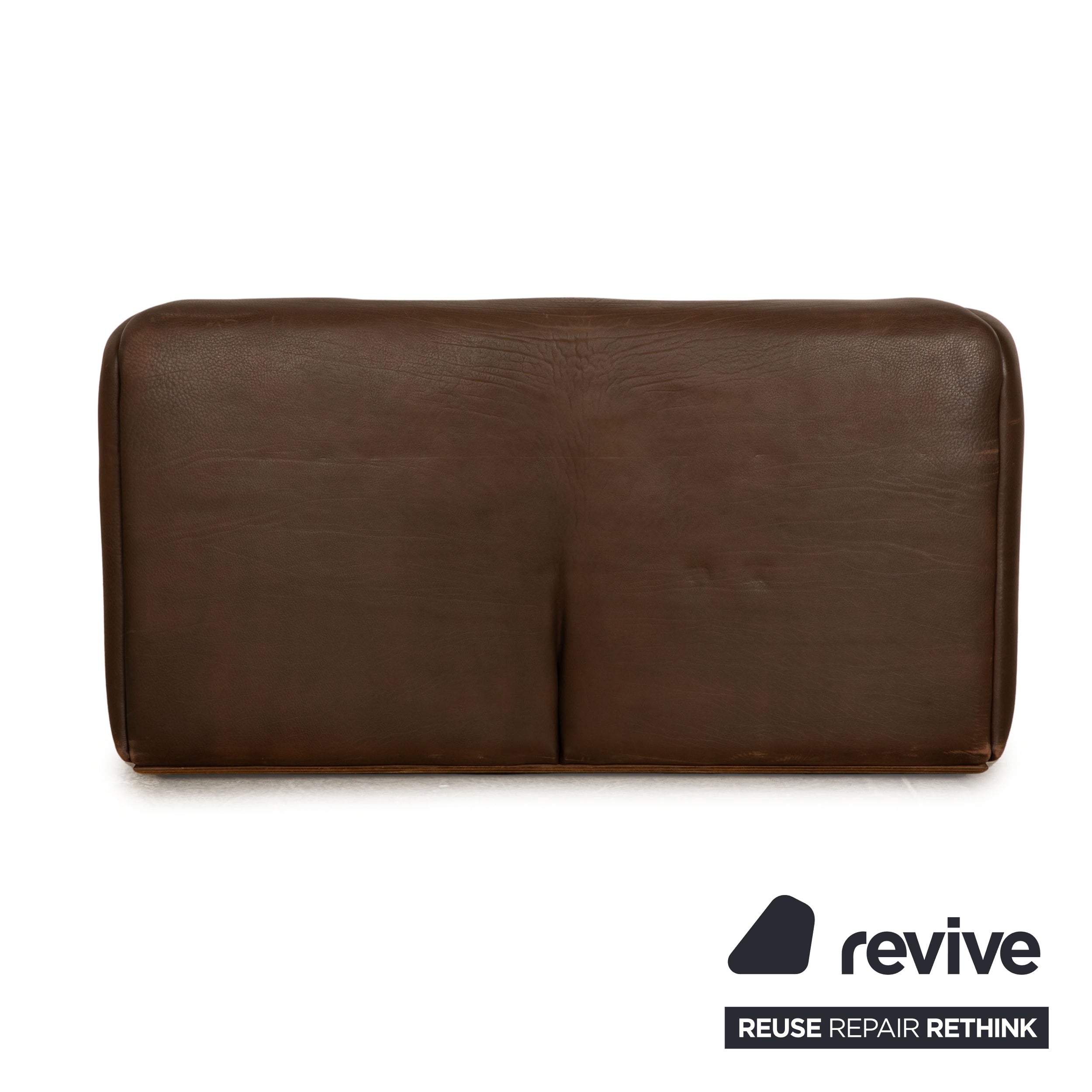 de Sede DS 47 leather two-seater brown sofa couch manual function