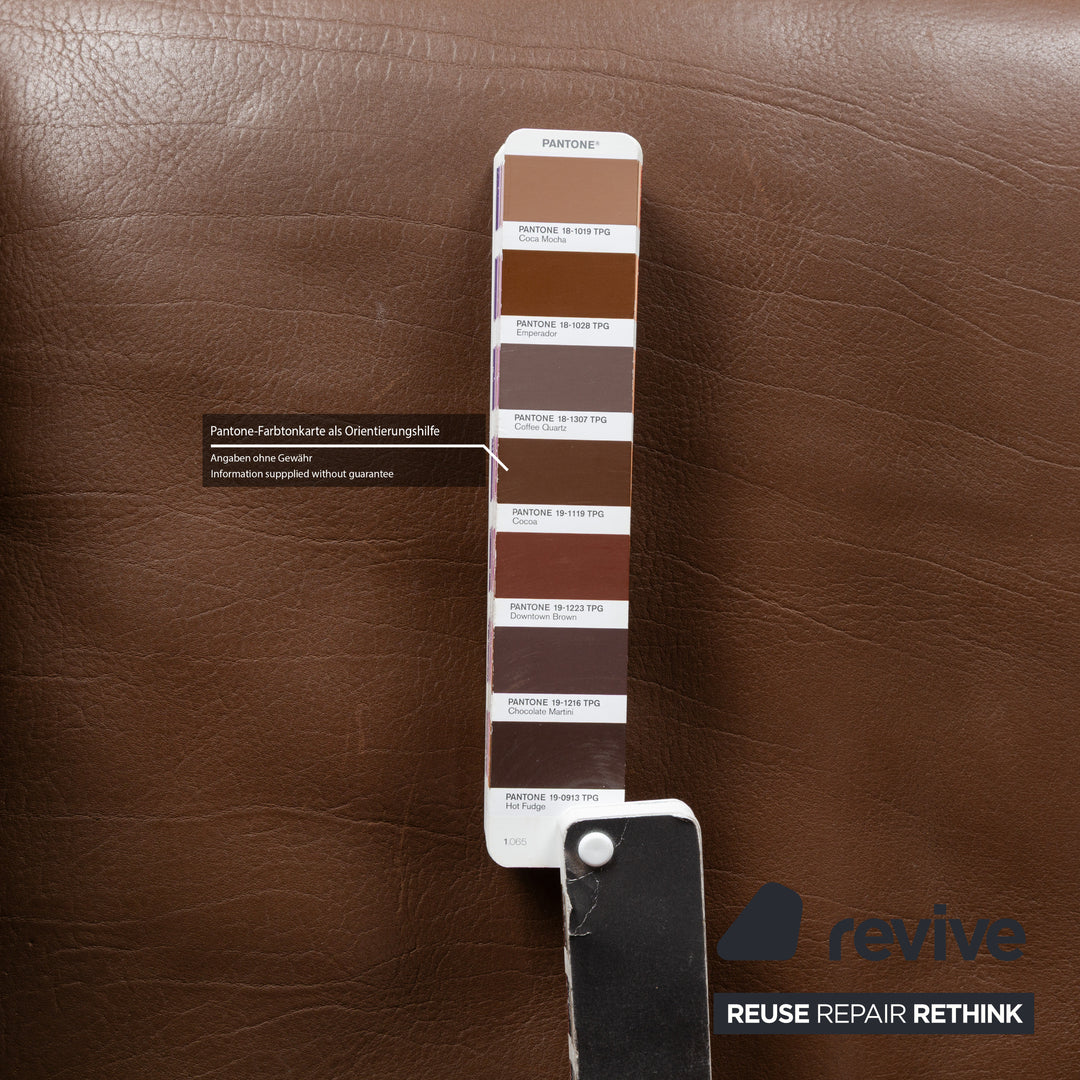 De Sede DS-47 Leder Zweisitzer Braun	Sofa Couch manuelle Funktion