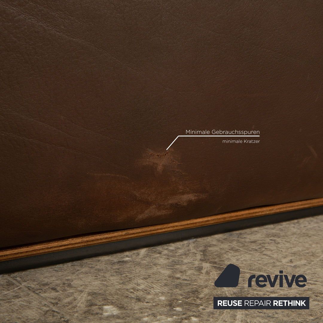 de Sede DS 47 Leder Zweisitzer Braun Sofa Couch manuelle Funktion