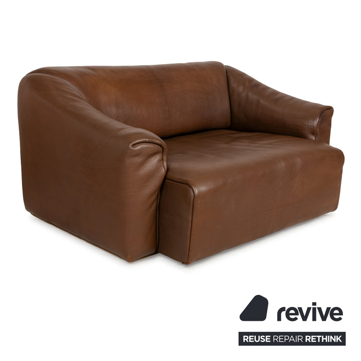 De Sede DS-47 Leder Zweisitzer Braun	Sofa Couch manuelle Funktion