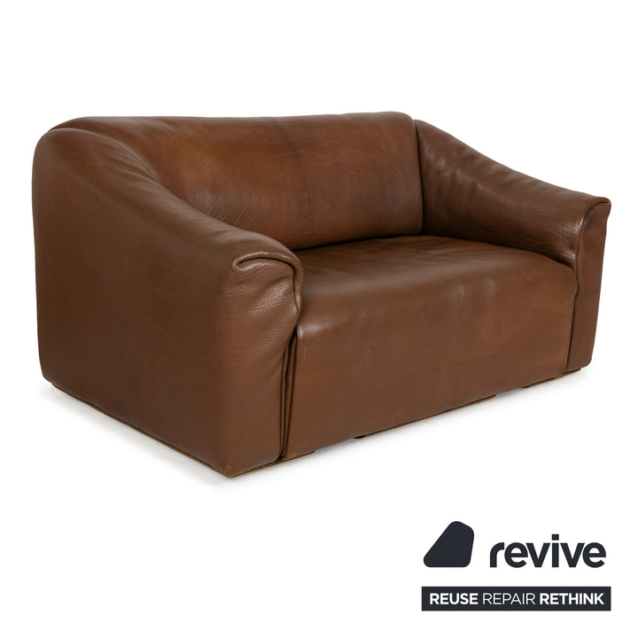 De Sede DS-47 Leder Zweisitzer Braun	Sofa Couch manuelle Funktion