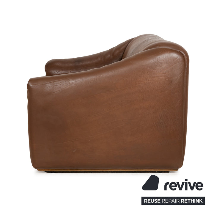 De Sede DS-47 Leder Zweisitzer Braun	Sofa Couch manuelle Funktion